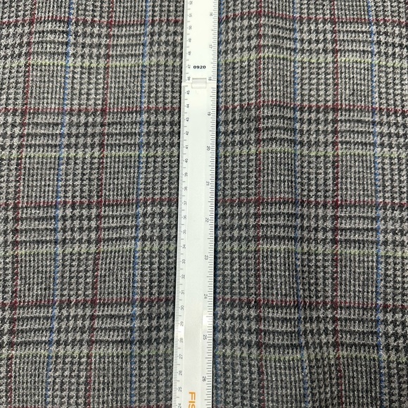 Vintage Plaid Wool Blend Blazer Size S/M Gray Classic Preppy Dark Academia - Picture 6 of 9